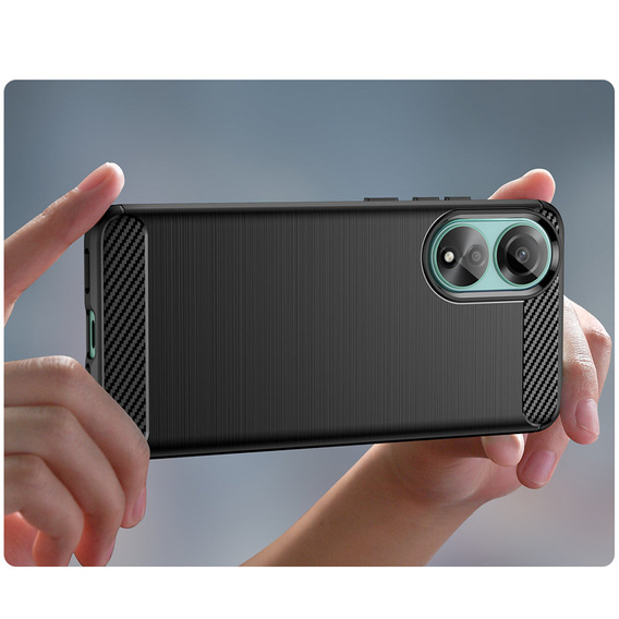 Case for Oppo A98 5G, Carbon, black
