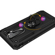 Armor Case for Xiaomi Redmi Note 8 Pro, Nox Case Ring, black