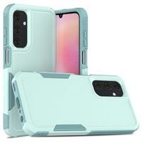 Armored case for Samsung Galaxy A25, Dual-Layer, mint + 9H Glass