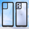 Case for Motorola Moto G13 / G23, Fusion Hybrid, transparent / black