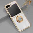 Case for Samsung Galaxy Z Flip 5 5G, Electro Ring, white