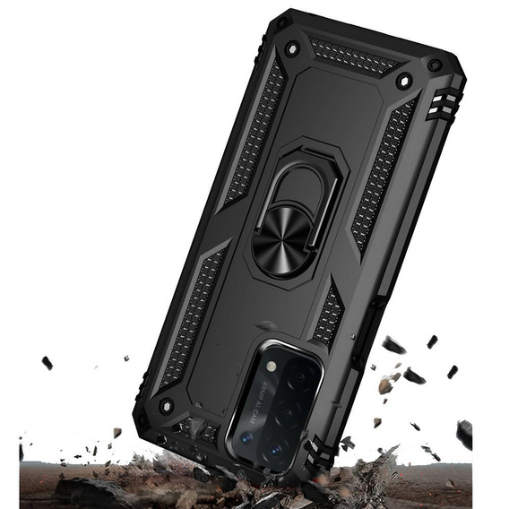 Armor Case for OPPO A54 5G/A74 5G/A93 5G, Nox Case Ring, black