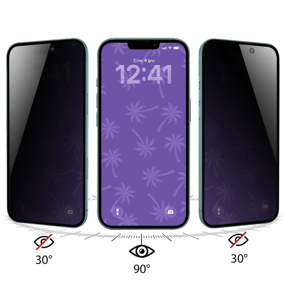 Shy Palm Privacy Tempered Glass for iPhone 13 Pro Max