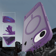 Case for iPhone 16E, Kickstand Matt Case, for MagSafe, purple