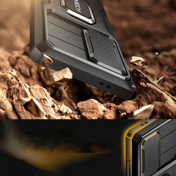 Case for Samsung Galaxy S24 Ultra, Tongate MECH, black