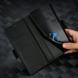 Flap case for Samsung Galaxy S25 Ultra, Carbon LC.IMEEKE, black