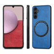 Case for Samsung Galaxy A14 5G, Leather Hybrid MagSafe, blue