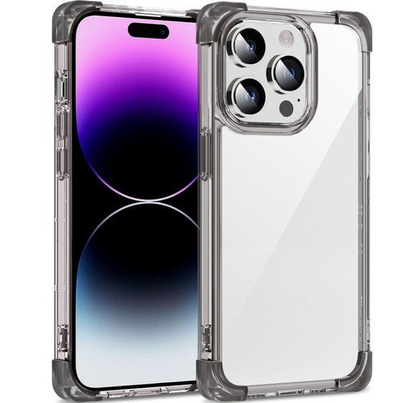 Case for iPhone 14 Pro, ERBORD CornerShield, black