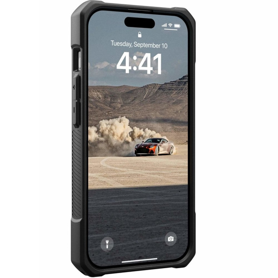 Case Urban Armor Gear for iPhone 15 Pro, Monarch, Kevlar black