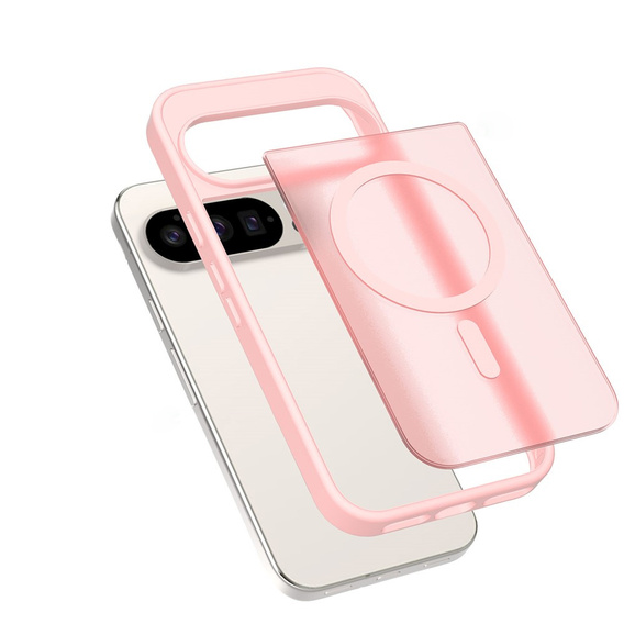 Matt Case for Google Pixel 10 / 10 Pro, for MagSafe, translucent pink