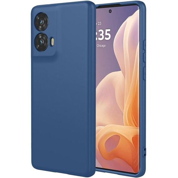 Case for Motorola Moto G24 / G24 Power / G04, Silicone Lite, dark blue
