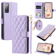 Flip case for Samsung Galaxy S20 FE, Rhombus Crossbody Leather, purple