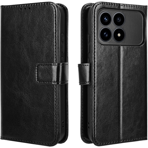 Crazy Horse Wallet flip case for Xiaomi Poco F8 Pro