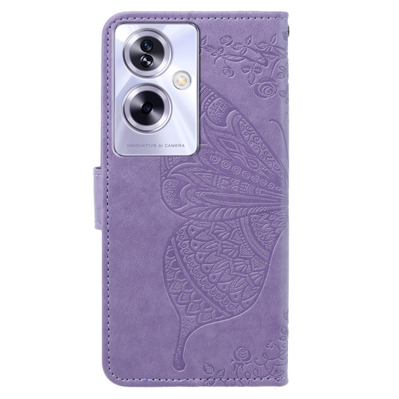 Flip case for Oppo A79 5G, Butterfly, purple