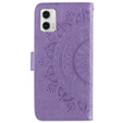 Flip case for Motorola Moto G73 5G, Mandala Flower, purple