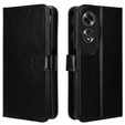 Flip case for Oppo A60, Crazy Horse Wallet, black
