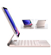 Keyboard case for Samsung Galaxy Tab S7+ / S7 FE / S9+ / S8+ / S9 FE+ / S10+, Dexnor Magnetic Keyboard Touchpad, pink
