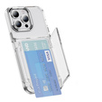 Case for iPhone 16 Pro, Card Holder Kickstand, transparent