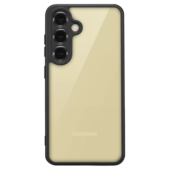 Case for Samsung Galaxy S24+ Plus, Fusion Hybrid, with camera protection, transparent / black
