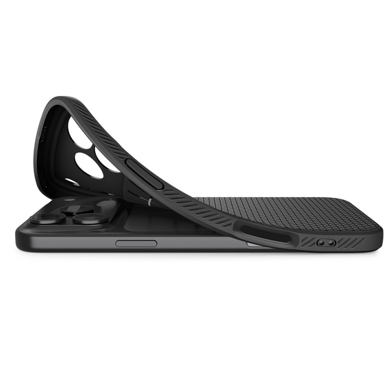 Spigen Liquid Air Case for iPhone 17 Pro, Matte Black