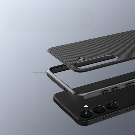 NILLKIN Case for Samsung Galaxy S24, Super Frosted Shield Case, black