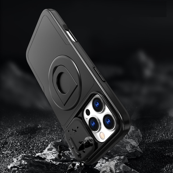 Case for iPhone 16 Pro, Military Magnet, for MagSafe, black