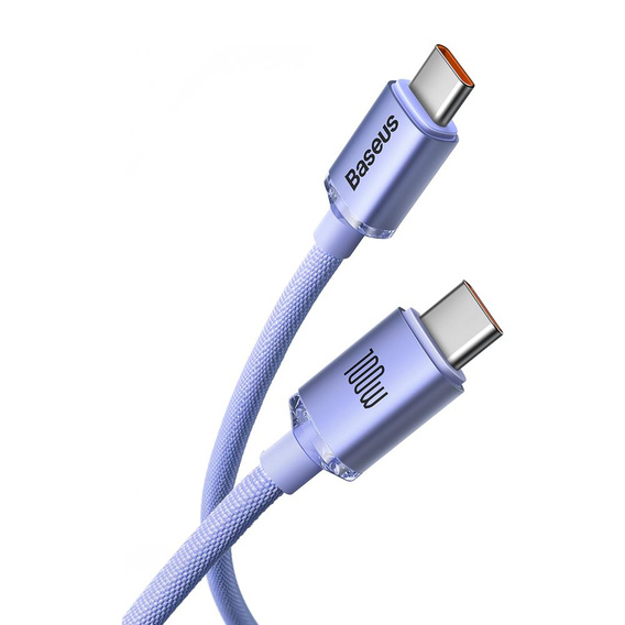 Baseus Crystal Shine USB-C to USB-C 100W cable for devices with a USB-C port