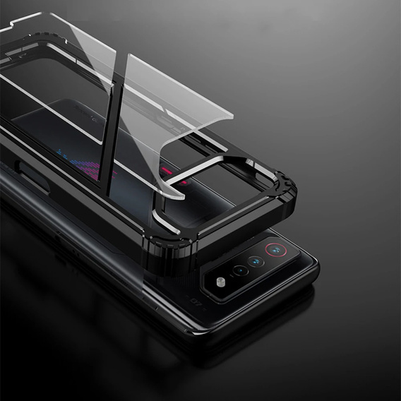 Case for ASUS ROG Phone 8 Pro, Armor Kickstand, with stand, black