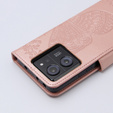Flip case for Xiaomi 13T / 13T Pro, Butterfly, pink rose gold