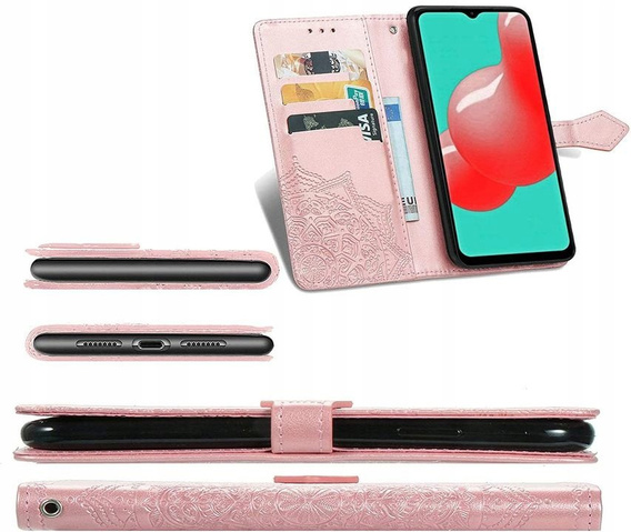 Flip case for Samsung Galaxy M52 5G, Mandala, pink
