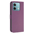 Flip case for Xiaomi Redmi Note 13 5G, BINFEN Wallet, dark purple
