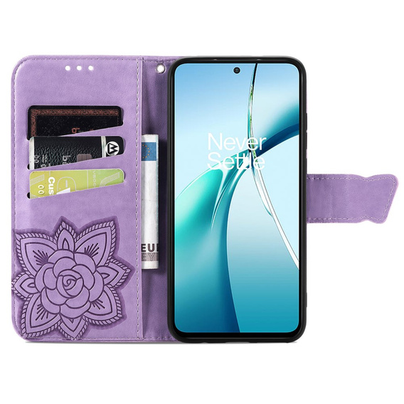 Flip case for Samsung Galaxy S25 Edge, Butterfly, purple
