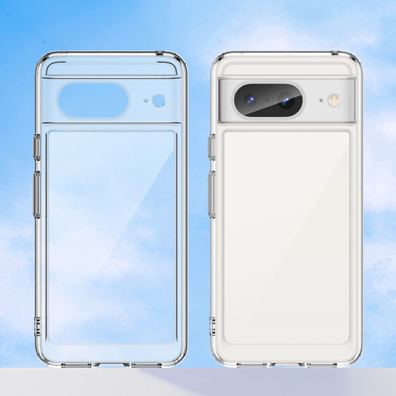 Case for Google Pixel 8, Fusion Hybrid, with camera protection, transparent
