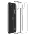 Spigen case for iPhone 15, Ultra Hybrid, transparent + 9H Tempered Glass