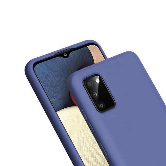 Case for Samsung Galaxy A02s, Silicone Lite, dark blue