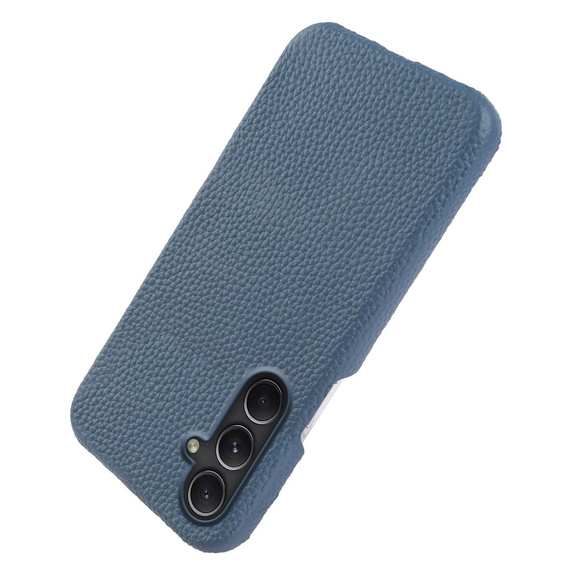 Leather case for Samsung Galaxy A54, Genuine Leather, blue