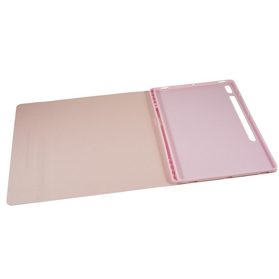 Case + keyboard Galaxy Tab S7+ Plus / S8+ Plus /S7 FE T730 T733, Pen Slot, pink rose gold