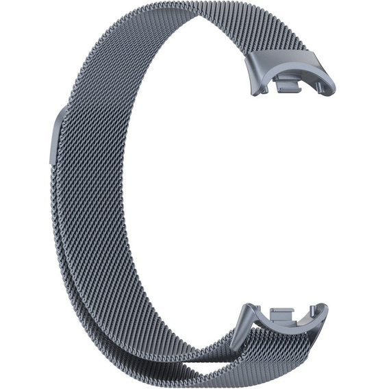 Milanese Bracelet Strap with Case for Xiaomi Smart Band 10 / 9 / 8, grey