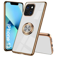 Case for iPhone 13, Electro Ring, white