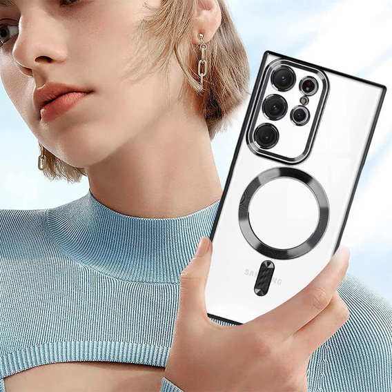 Case for Samsung Galaxy S23 Ultra, MagSafe Hybrid, black