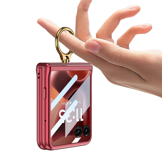 Case with stand and hinge protection for Motorola Razr 60 Ultra 5G