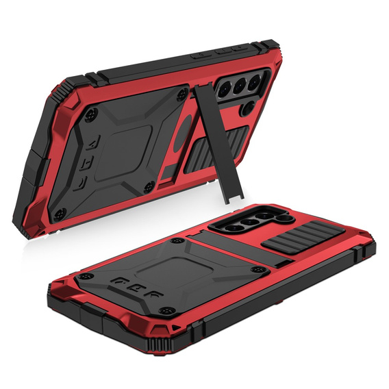 Case for Samsung Galaxy S21 FE, R-JUST, armoured, red