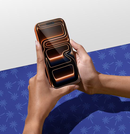 Diamond Palm Tempered Glass for iPhone 17 Pro / 17 / 16 Pro