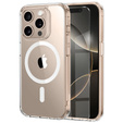 MagSafe Magnetic Case for iPhone 16 Pro Max, ERBORD CrystalMag, transparent + Glass for screen