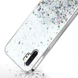 Case for Samsung Galaxy Note 10 Plus, Glittery, transparent