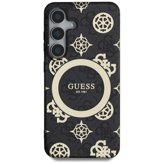 GUESS Magnetic IML Peony case for Samsung Galaxy S25