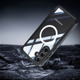 Case for Samsung Galaxy S25+ Plus, Shockproof, with glass, for MagSafe, black