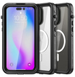 Waterproof case for iPhone 14 Pro, Redpepper, for MagSafe, black