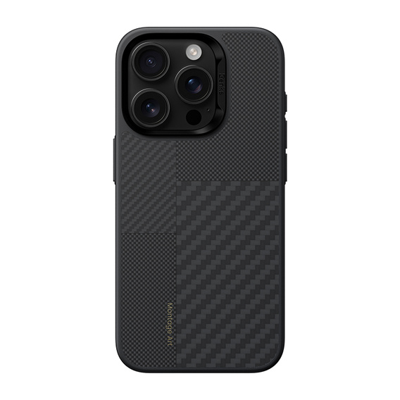 BENKS Kevlar Case for iPhone 16 Pro, for MagSafe, Carbon Fiber, black