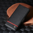 Flip case for Samsung Galaxy S23 Ultra, Carbon LC.IMEEKE, black